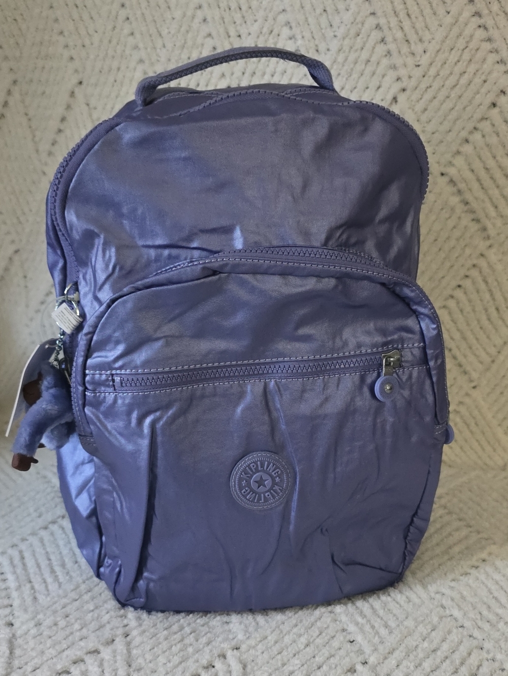 Kipling Deep Lavender Nylon Backpack for Men